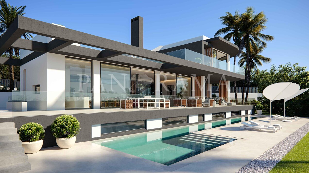 Villa clé en main exclusive avec vue imprenable sur la mer à Lomas del Marbella Club