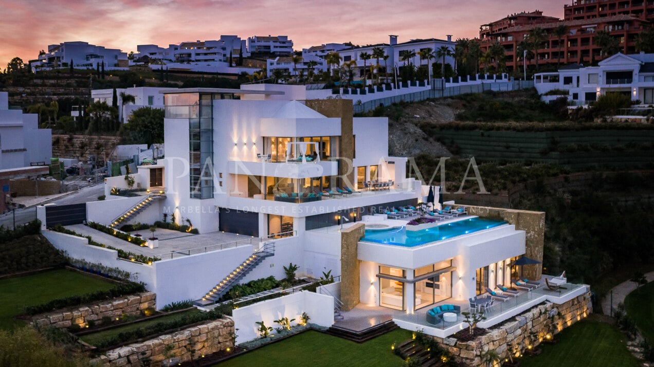 Incredible villa with sea and Golf course views