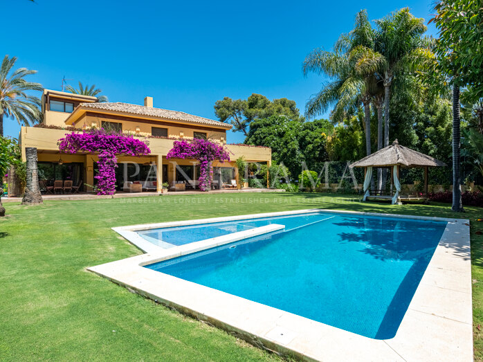 Fantastische Strandvilla in Guadalmina Baja mit beheiztem Pool