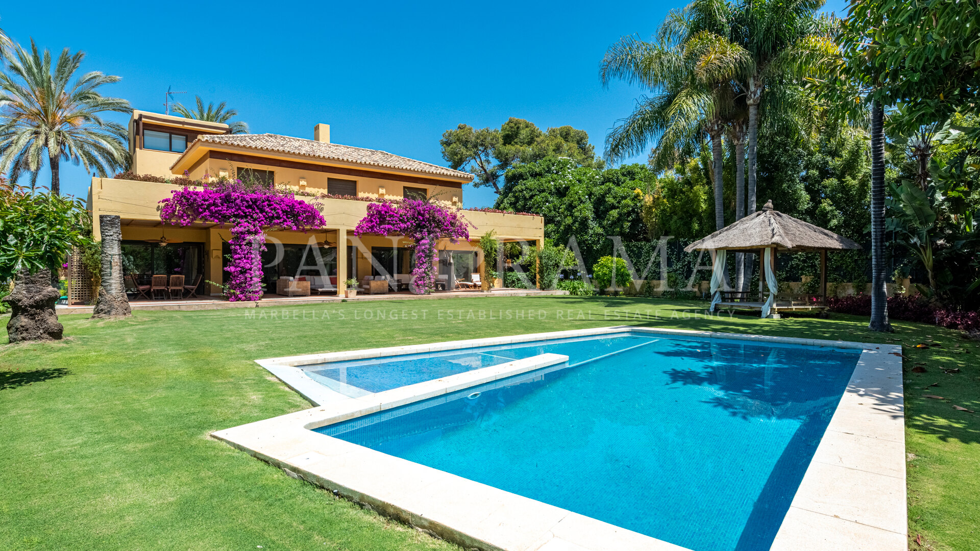 Fantastische villa aan het strand in Guadalmina Baja met verwarmd zwembad