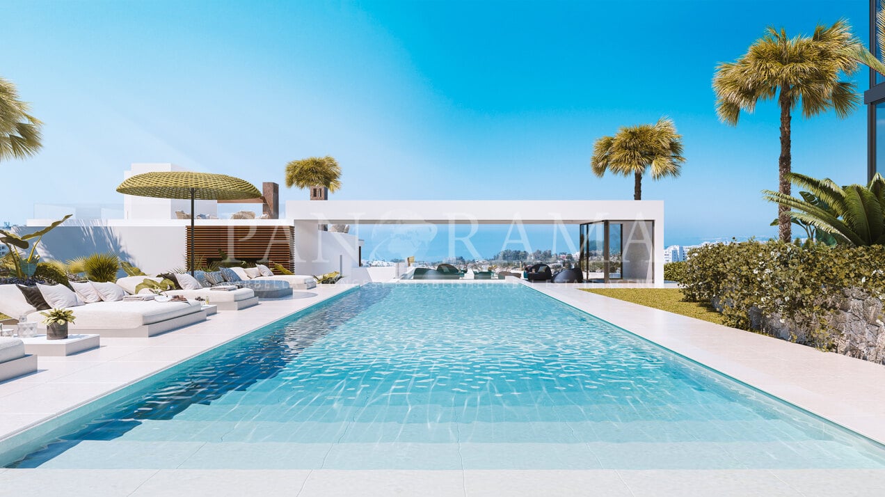 Brand-new, high quality townhouses with panoramic sea views in Marbella east!