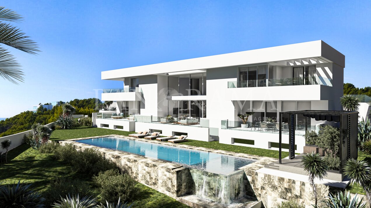 Brand-new modern luxury villa for sale in Paraiso Alto .