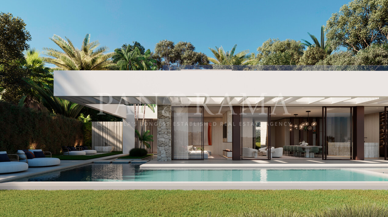 Villa de design en première ligne de golf à Nueva Andalucía, prévue d'être terminée au T3 2024