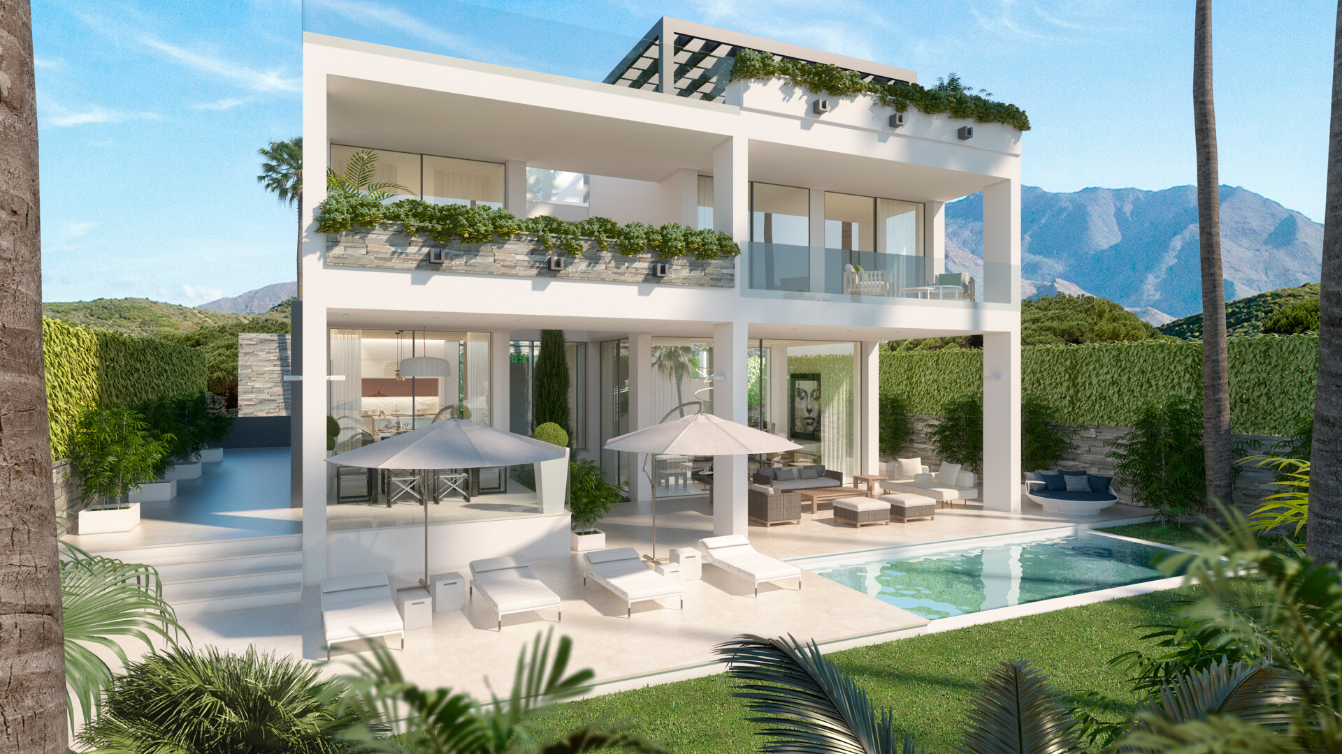 Villa indépendante avec piscine privée à Estepona Golf