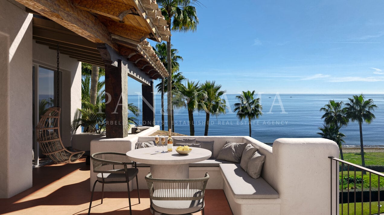 Luxe penthouse aan het strand in Alcazaba Beach