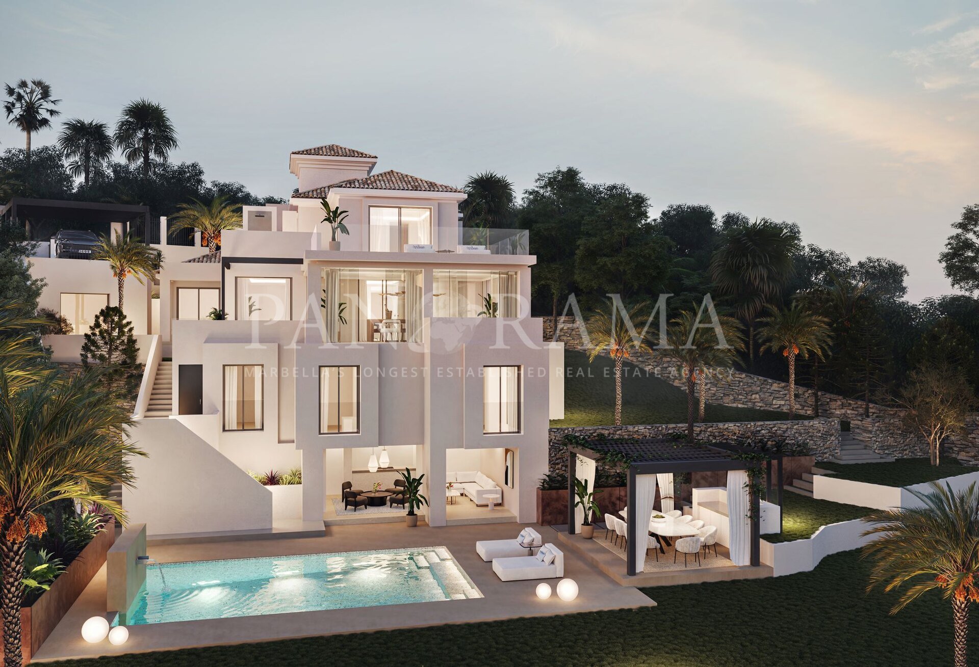 Gloednieuwe villa binnen een gated community in Nueva Andalucía