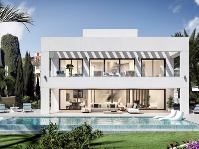 Nouveau projet d'une villa de designer de pointe à Guadalmina Baja