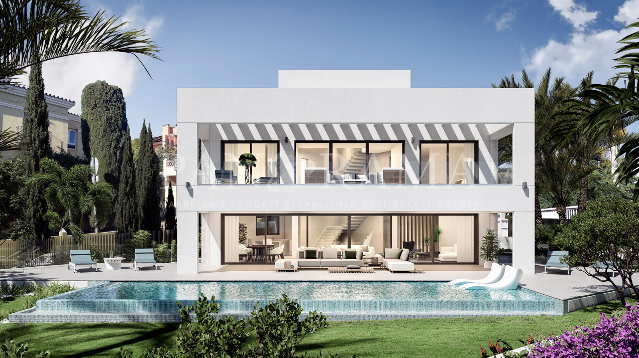 Nouveau projet d'une villa de designer de pointe à Guadalmina Baja