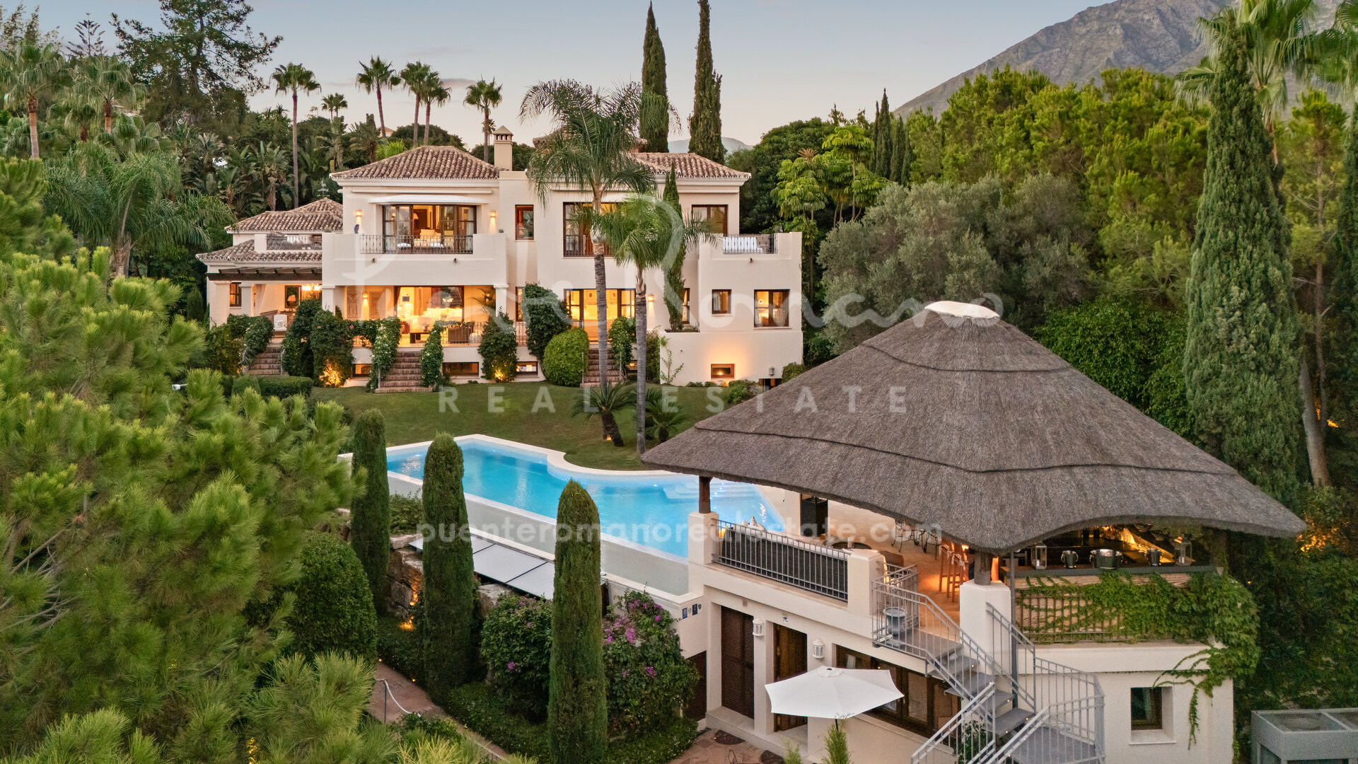 Exceptional villa with panoramic sea and mountain views on Marbella’s Golden Mile