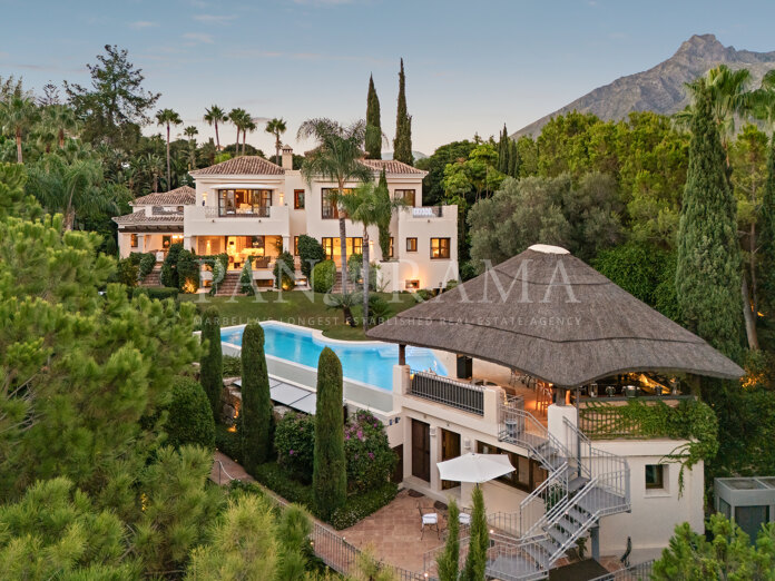 Exceptional villa with panoramic sea and mountain views on Marbella’s Golden Mile