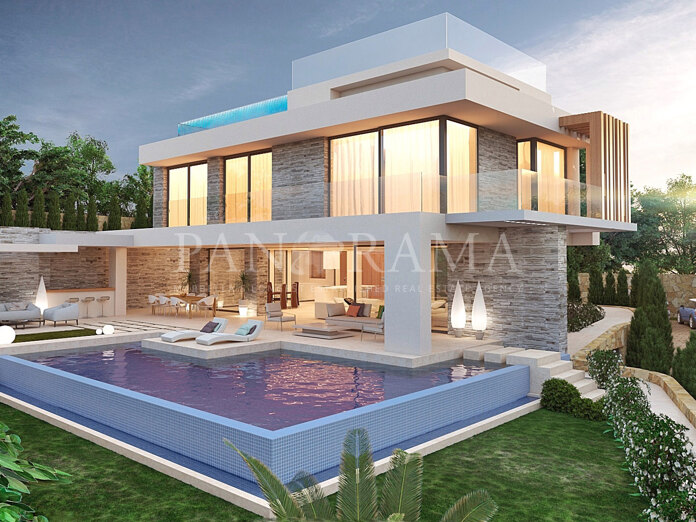 New project of contemporary villas with sea views on the Golden Mile