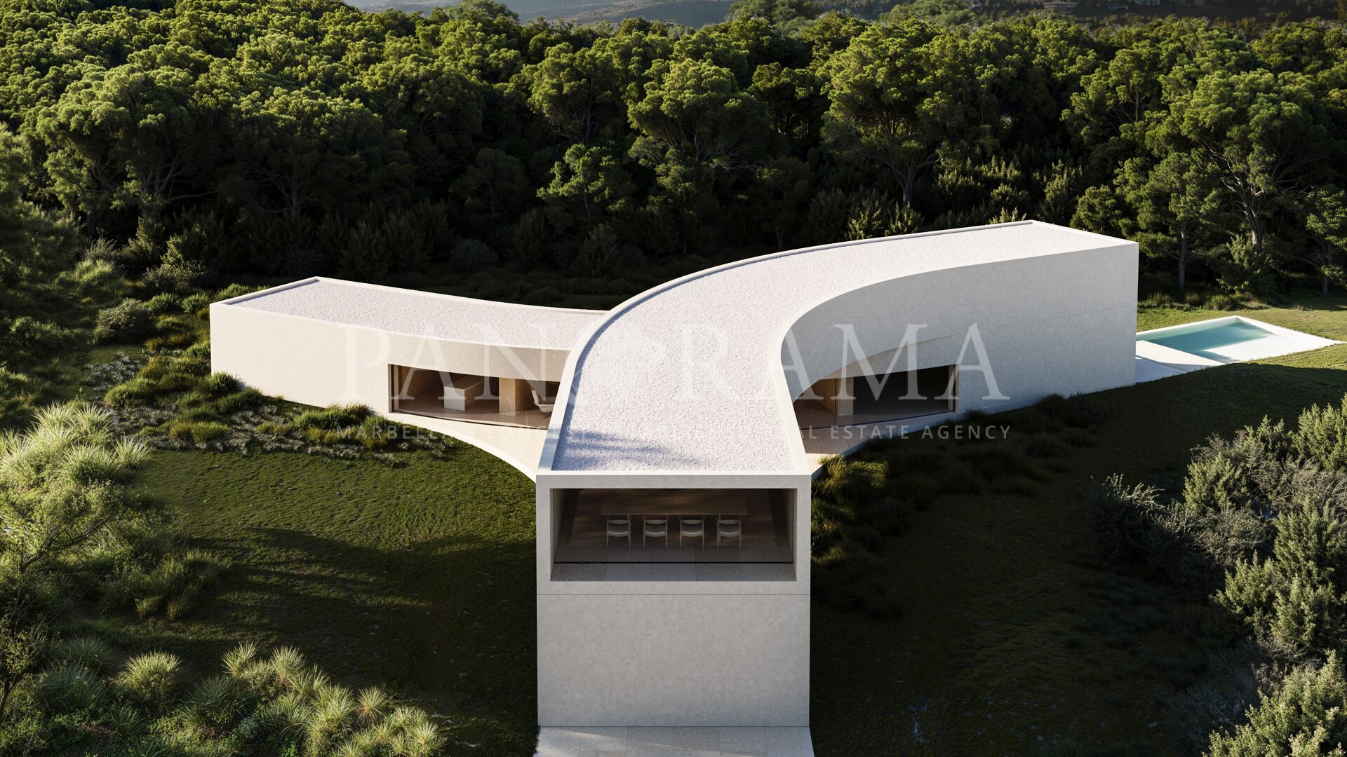 Villa contemporaine à Sotogrande entourée d'arbres de beauté naturelle