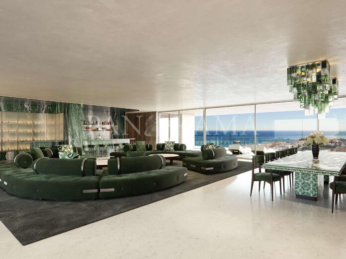 Sofisticado apartamento con vistas espectaculares en una comunidad de lujo en la Milla de Oro