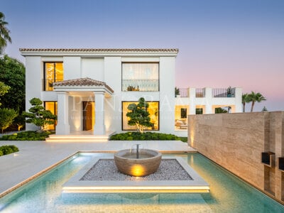 Exclusiva villa de lujo con vistas panorámicas al mar en Sierra Blanca en la Milla de Oro de Marbella