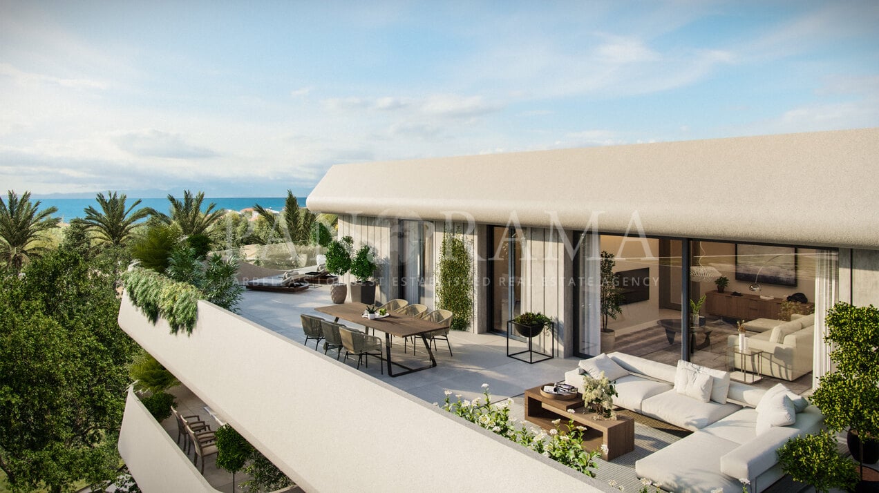 Neues Projekt von Wohnungen in der Nähe des Strandes und der Stadt in San Pedro, Marbella