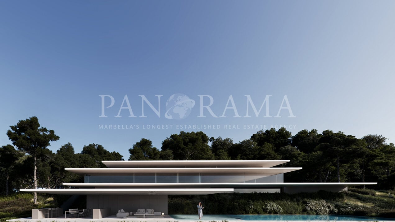 Neues Projekt eines modernen architektonischen Meisterwerks in Sotogrande