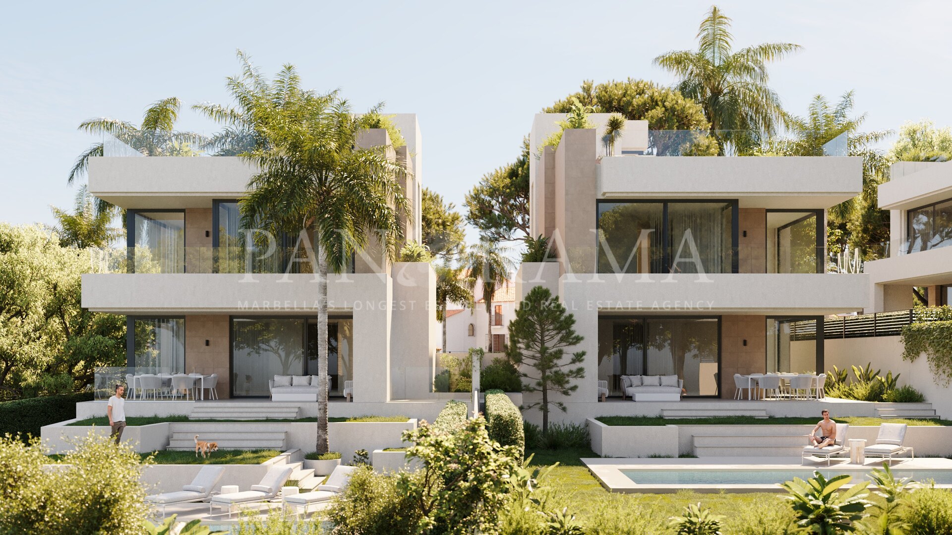 Project van luxe villa's in Marbella Oost op slechts 200 meter van het strand