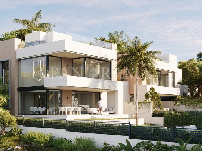 Project van vier luxe villa's op steenworp afstand van het strand van Marbella Oost
