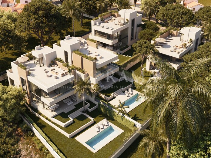 Projet de quatre villas de luxe à quelques pas de la plage Est de Marbella