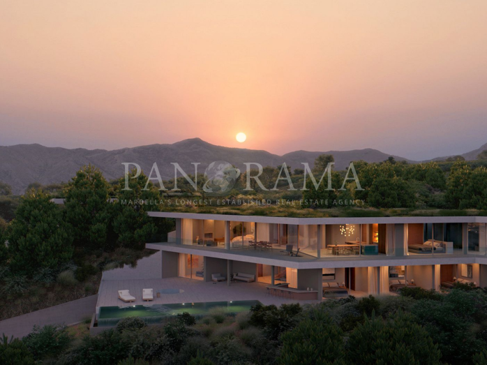 Villa de luxe impressionnante avec un design innovant et des vues panoramiques dans la vallée de Monte Mayor