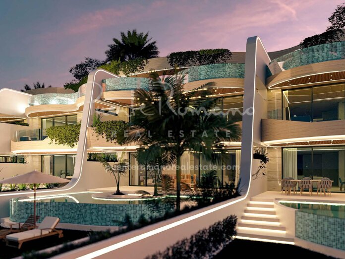 Ultra luxury duplex penthouse in Aída, a boutique community steps to Forum and Puente Romano