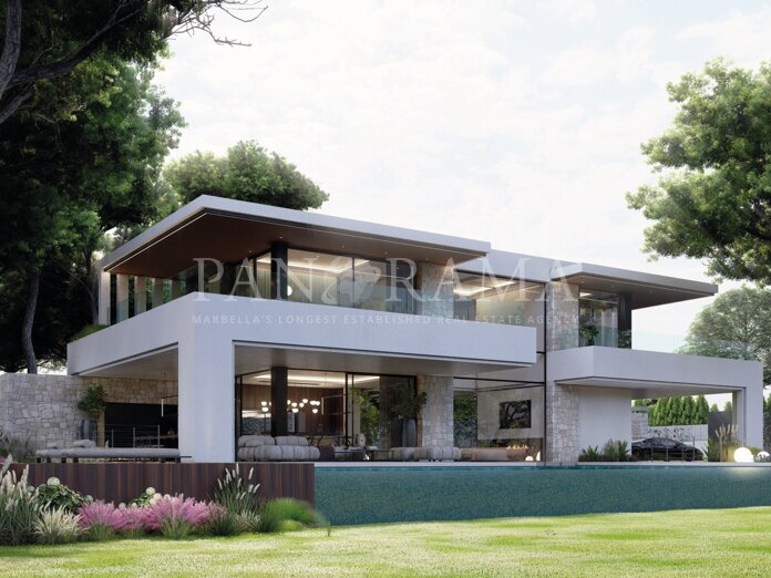 Gelegenheit: Grundstück am Golfplatz mit Luxusvillenprojekt in Artola Alta, Marbella Este