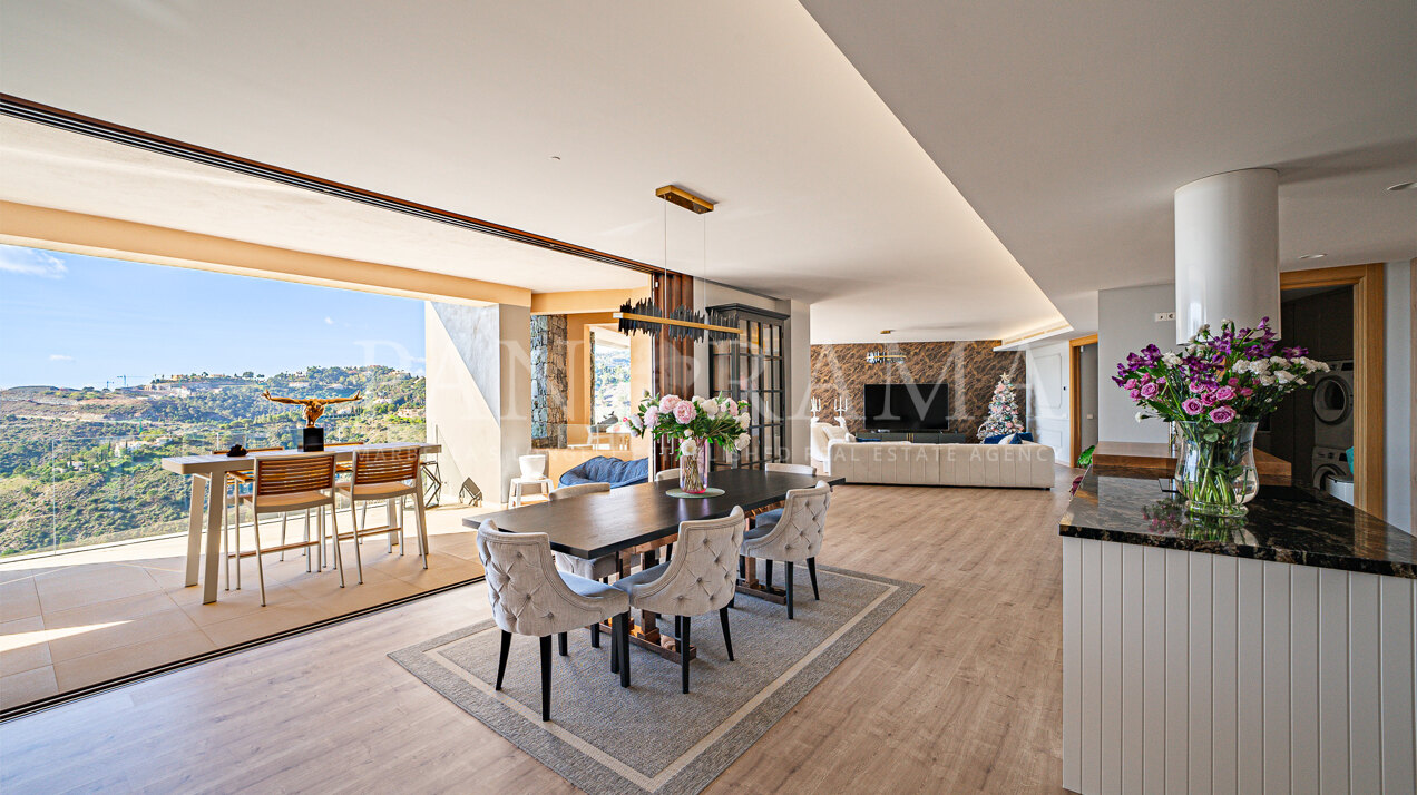 A bright, modern family apartment in a gated community with panoramic sea-views