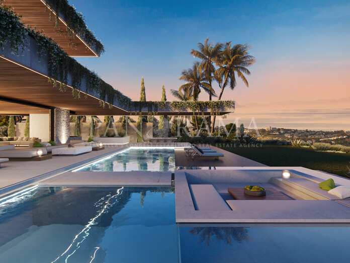 New luxury villa with panoramic views and modern amenities