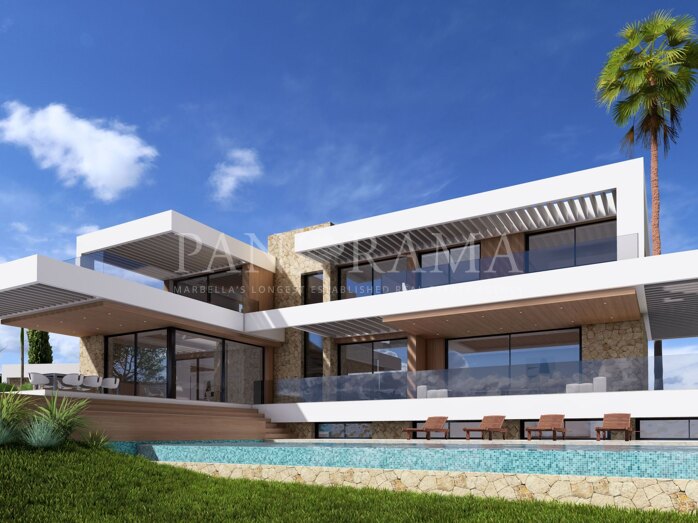 Villa contemporánea de lujo con impresionantes vistas al mar y al golf