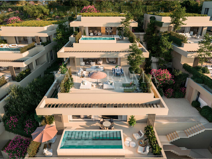 Moderno apartamento dúplex en planta baja en un nuevo proyecto premium en La Alquería