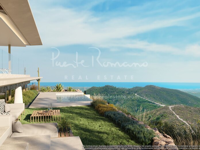 Ático nuevo con vistas panorámicas al mar y a la montaña