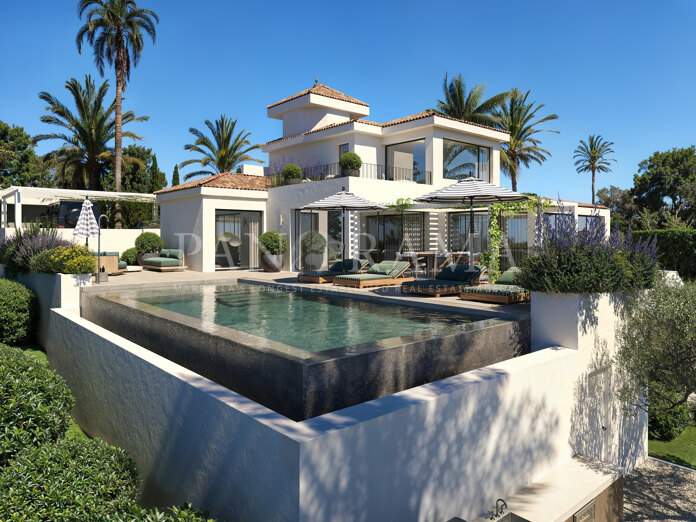 Villa Voir, in the heart of Nueva Andalucía with sauna and a heated indoor pool
