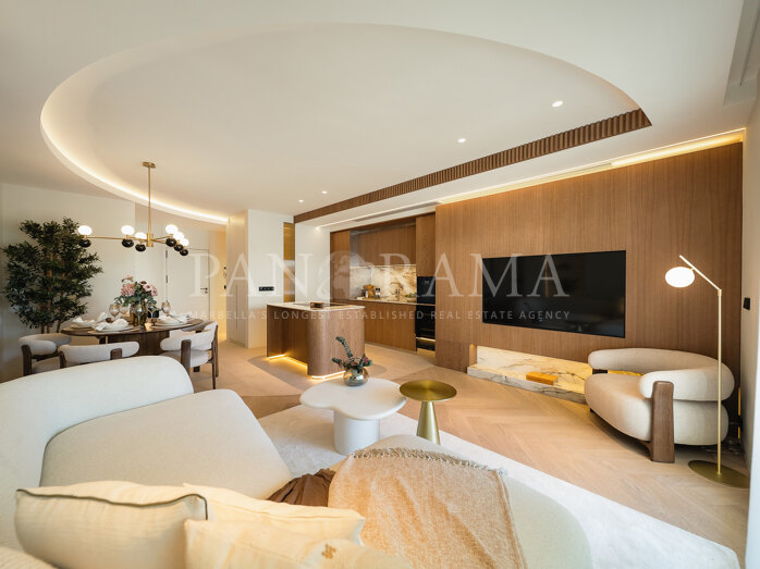 Appartement élégant avec vue sur la mer à Las Terrazas de Las Lomas, Golden Mile de Marbella