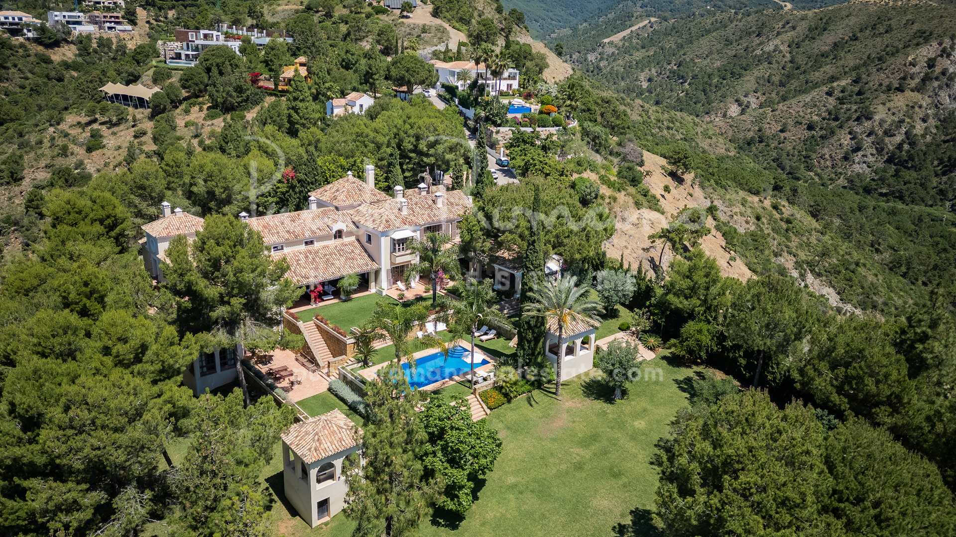Spectacular Mediterranean masterpiece with panoramic sea views and private tennis court in El Madroñal