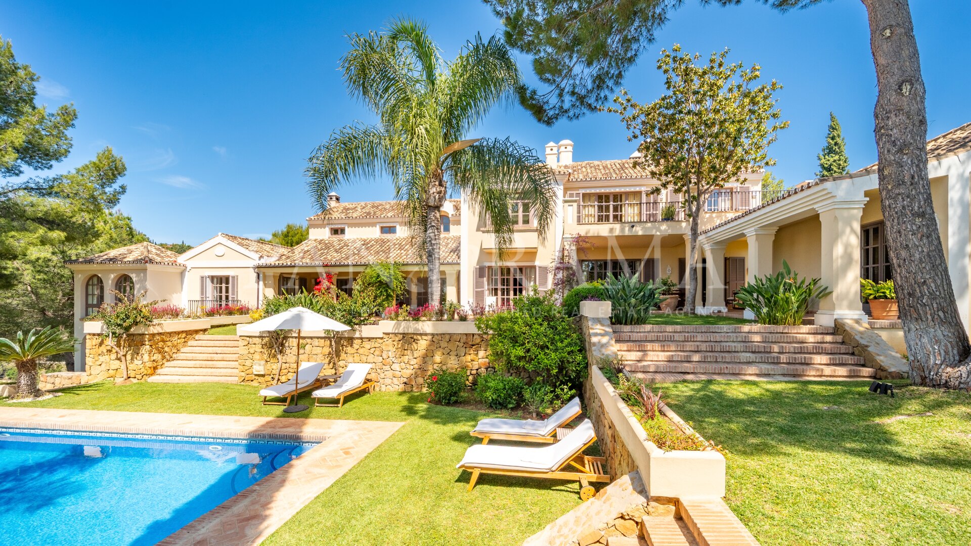 Spectacular Mediterranean masterpiece with panoramic sea views and private tennis court in El Madroñal
