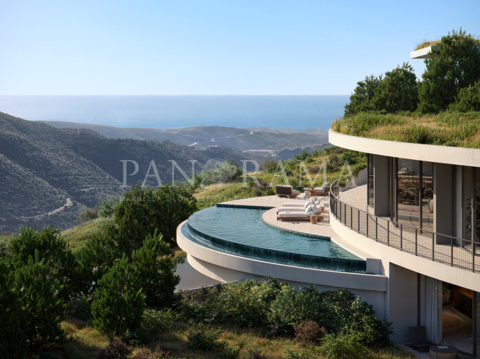 Villa de luxe impressionnante avec un design innovant et des vues panoramiques dans la vallée de Monte Mayor