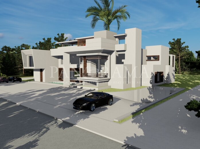 Moderne luxe villa in aanbouw in Guadalmina Baja