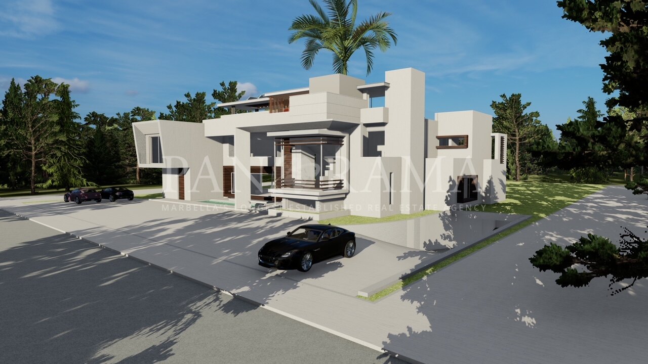 Moderne luxe villa in aanbouw in Guadalmina Baja