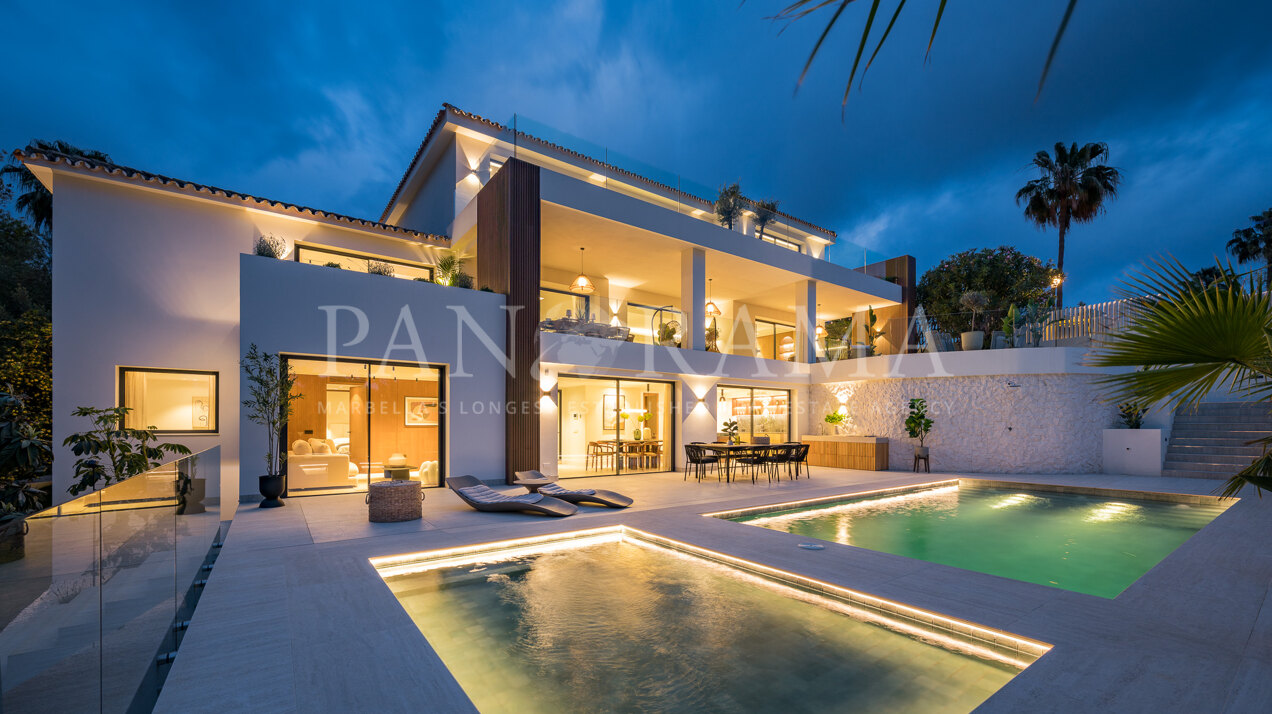 Superbe villa moderne avec vue sur la mer à El Rosario, Marbella