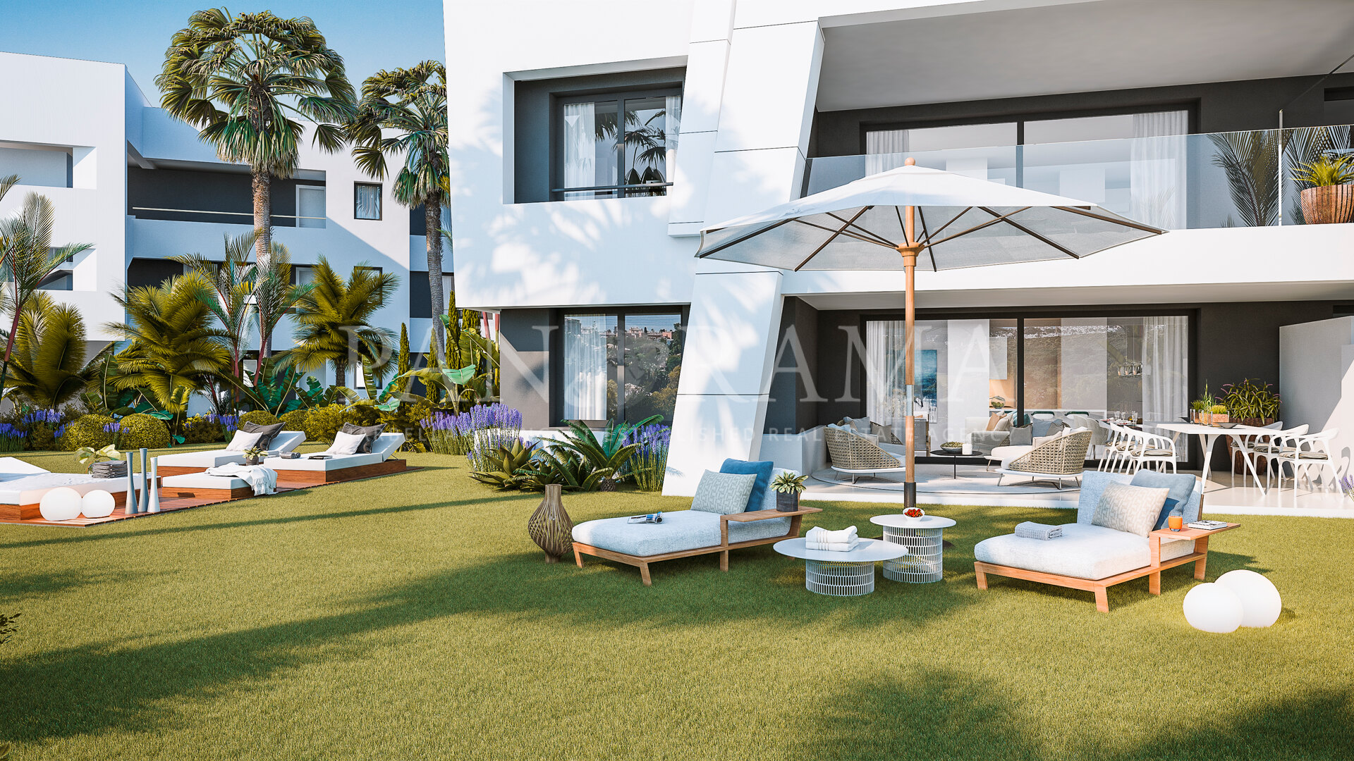 New construction of apartments close to the sea and amenities