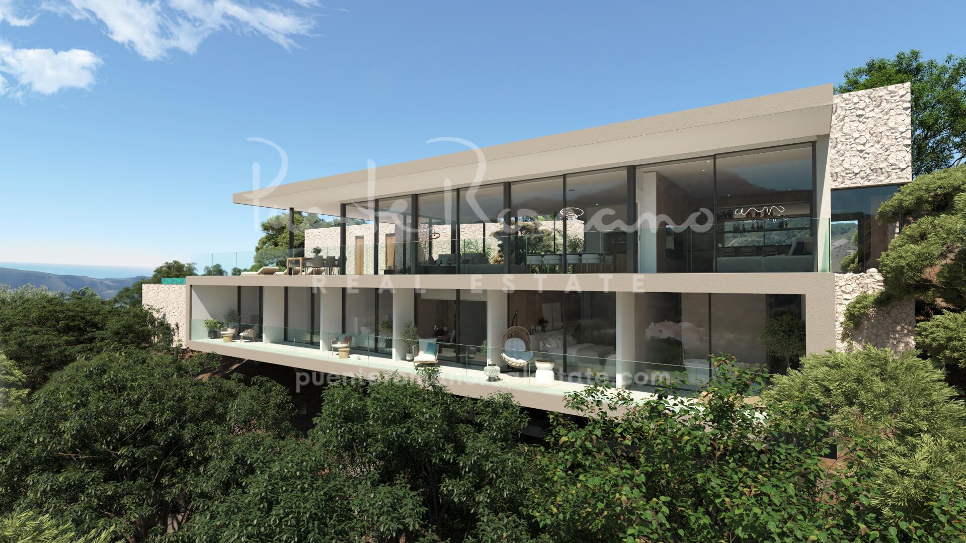 Project of modern luxury villas in Montemayor