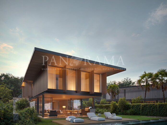 A modern and luxurious villa currently under construction in La Cerquilla, Nueva Andalucía