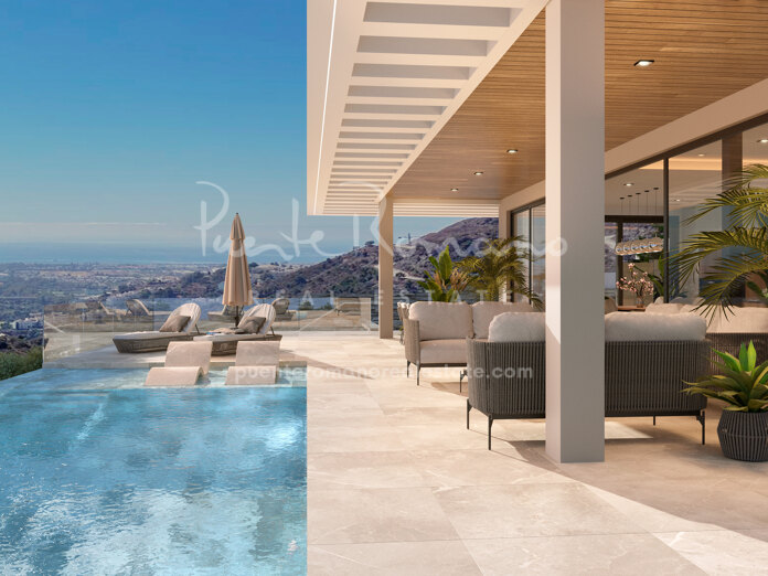 Sophisticated contemporary home with sea views in El Madroñal, Benahavís