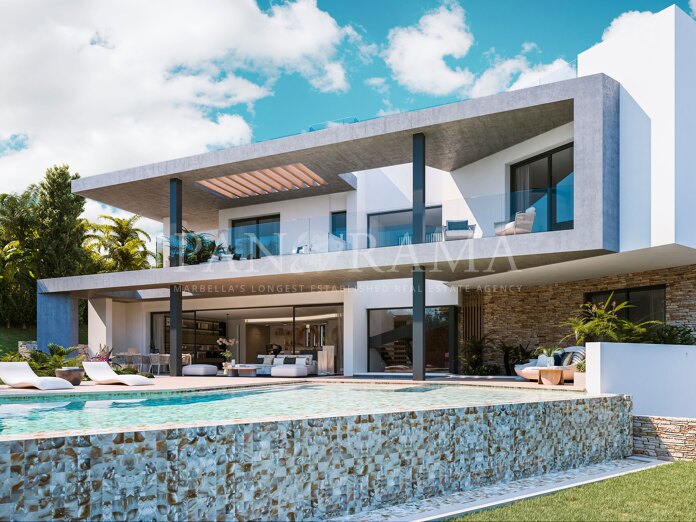 Elegante, op het zuiden gelegen villa in Lomas del Virrey, de Golden Mile van Marbella