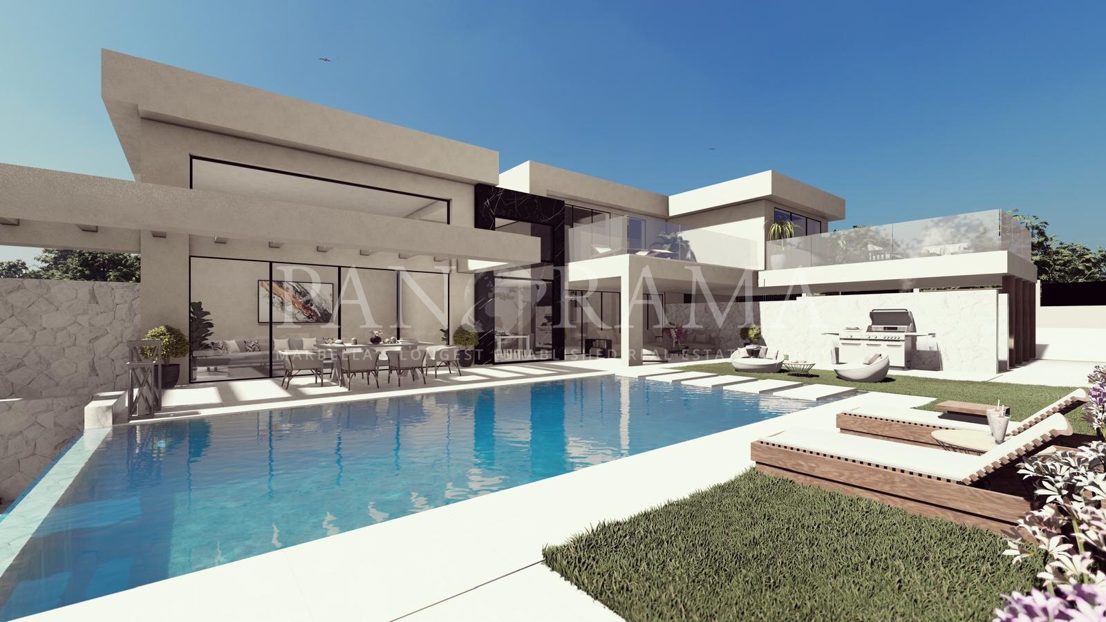 Contemporary villa with panoramic views in Valle Romano, Estepona