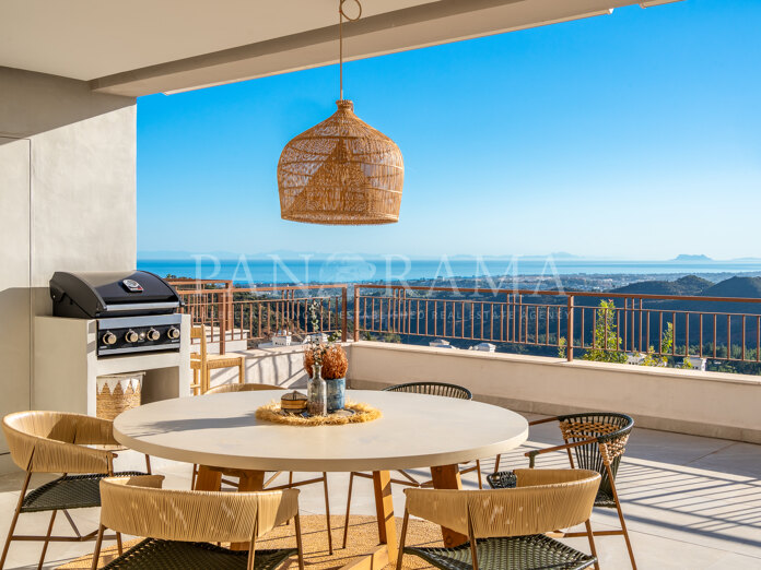 Wunderschön ausgestattete Wohnung mit Panoramablick auf das Meer, die Landschaft und den Istan-See