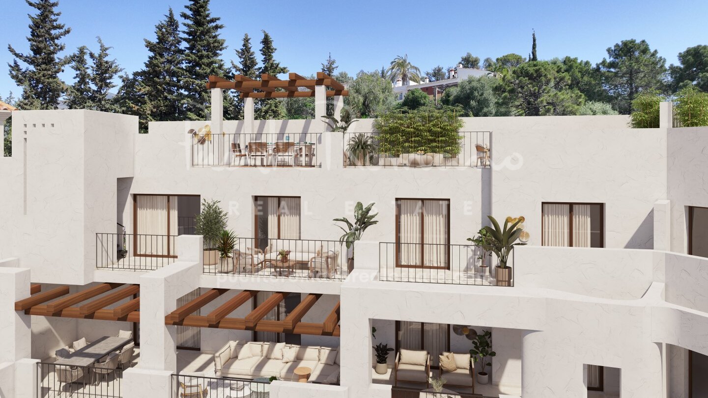 Duplex penthouse with private solarium in a new project in the heart of Benahavís