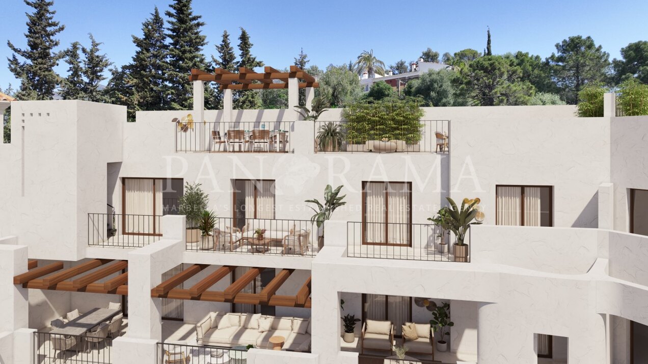 Duplex penthouse with private solarium in a new project in the heart of Benahavís