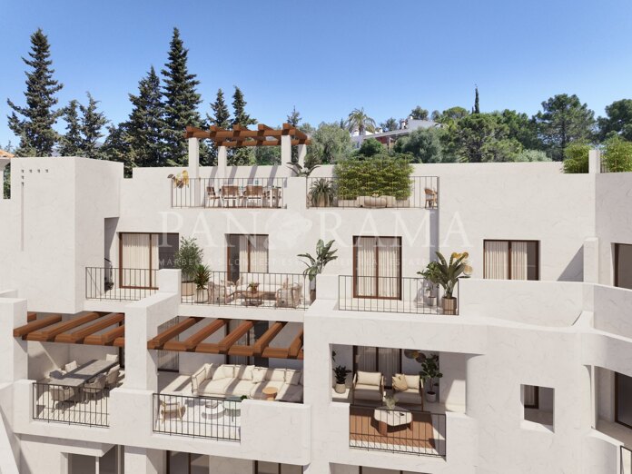 Duplex penthouse with private solarium in a new project in the heart of Benahavís