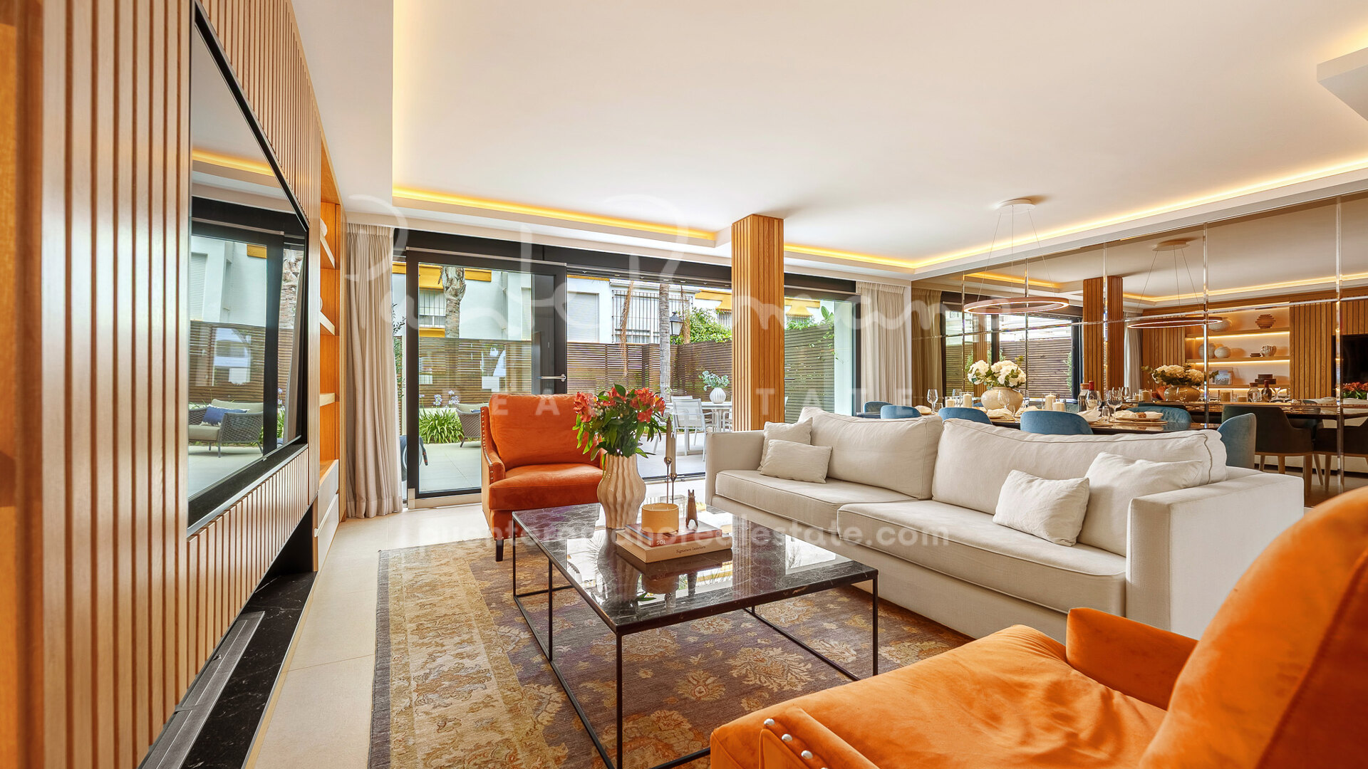 Luxury modern townhouse on Marbellamar just steps from the beach